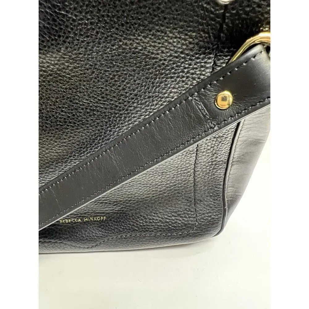 Rebecca Minkoff Women’s Jody Black Leather Feedbag Shoulder Strap